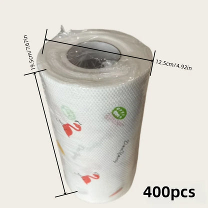1Roll Absorbent, Thick-Cotton Kitchen Paper Towels-Kitchen Paper Towels | Playful|Washable Paper Towels Paper Towels for Kitchen
