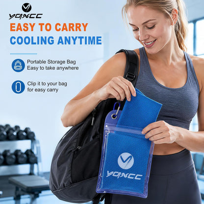 Cooling Towels | 4 Pack 47"X12" | Ice Cool for Neck | Microfiber Soft Breathable Chilly | for Yoga, Sports, Golf, Gym, Camping, Running, Fitness, Workout & More Activities