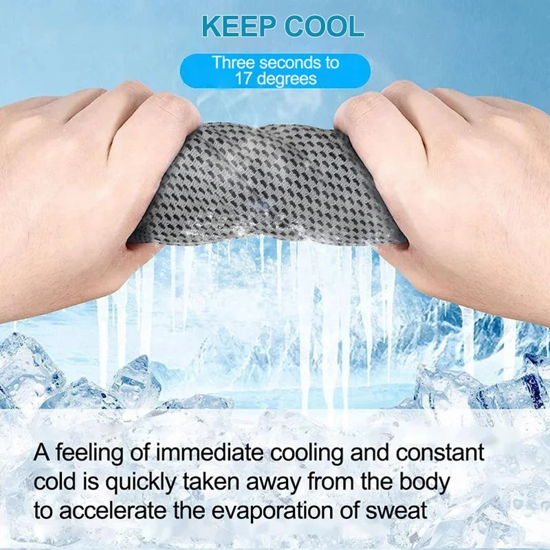 Cooling Towel for Men & Women - UV Protection, Quick Drying, Absorbent Towels for Neck & Face - Perfect for Sport, Camping, Work