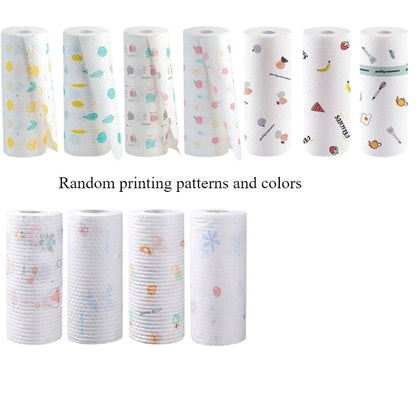1Roll Absorbent, Thick-Cotton Kitchen Paper Towels-Kitchen Paper Towels | Playful|Washable Paper Towels Paper Towels for Kitchen